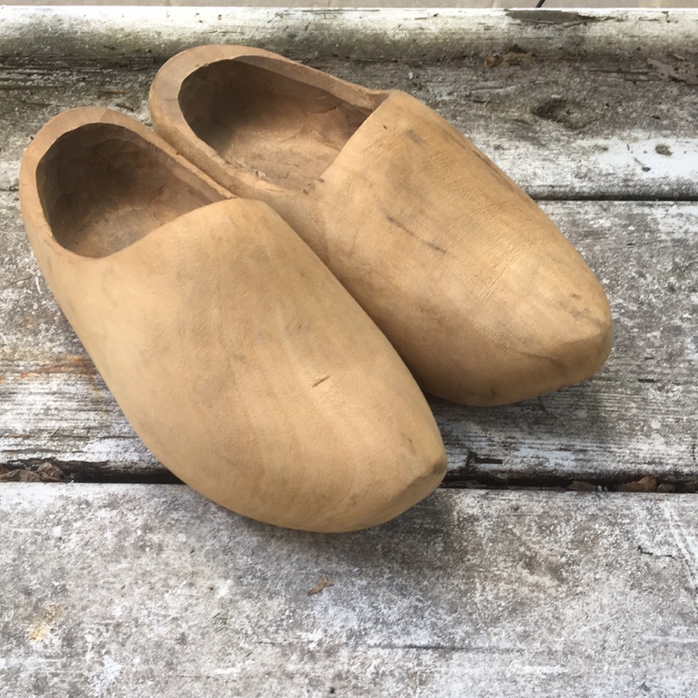 Children’s wooden clogs.